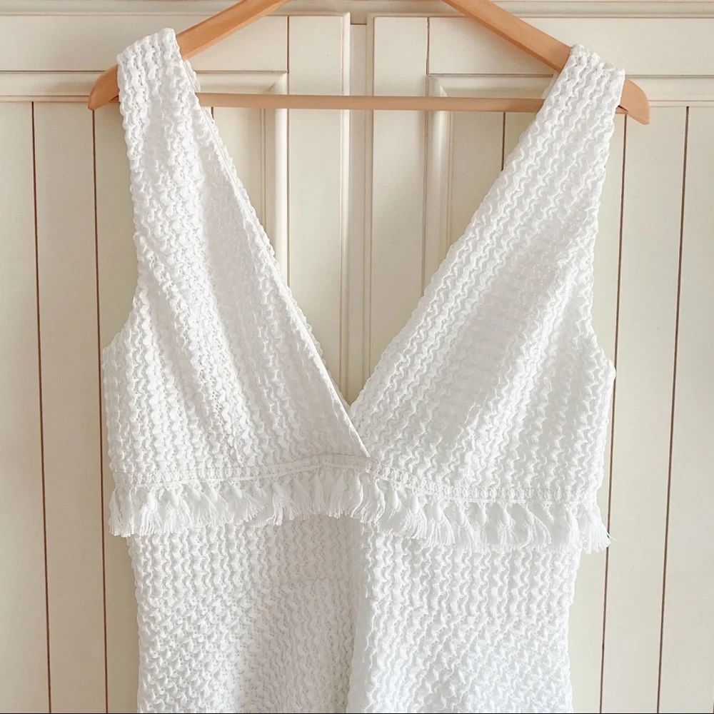 Ali & Jay 'Kiss Me in the Candlelight" Lace Dress White Sz L - Picture 4 of 6